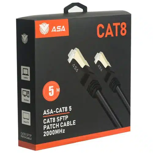 سلك شبكه 5 متر CABLE CAT8 ASA WI-FI