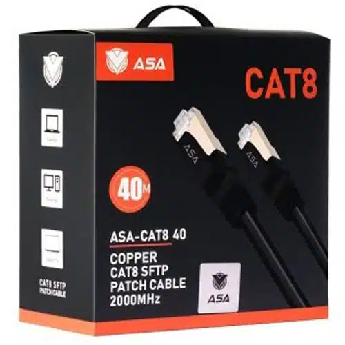 سلك شبكه 40 متر CABLE CAT8 ASA WI-FI